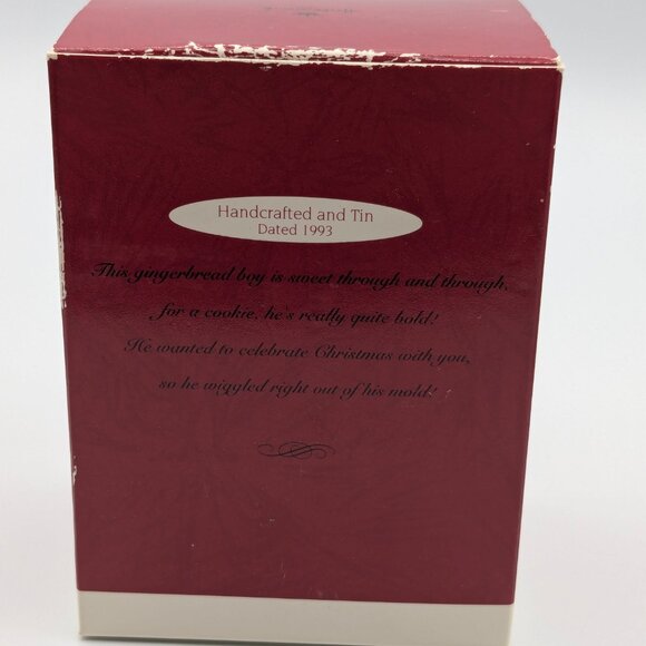 Hallmark Keepsake Ready for Fun 1993, Tin Gingerbread Boy Vintage Ornament - Picture 9 of 11